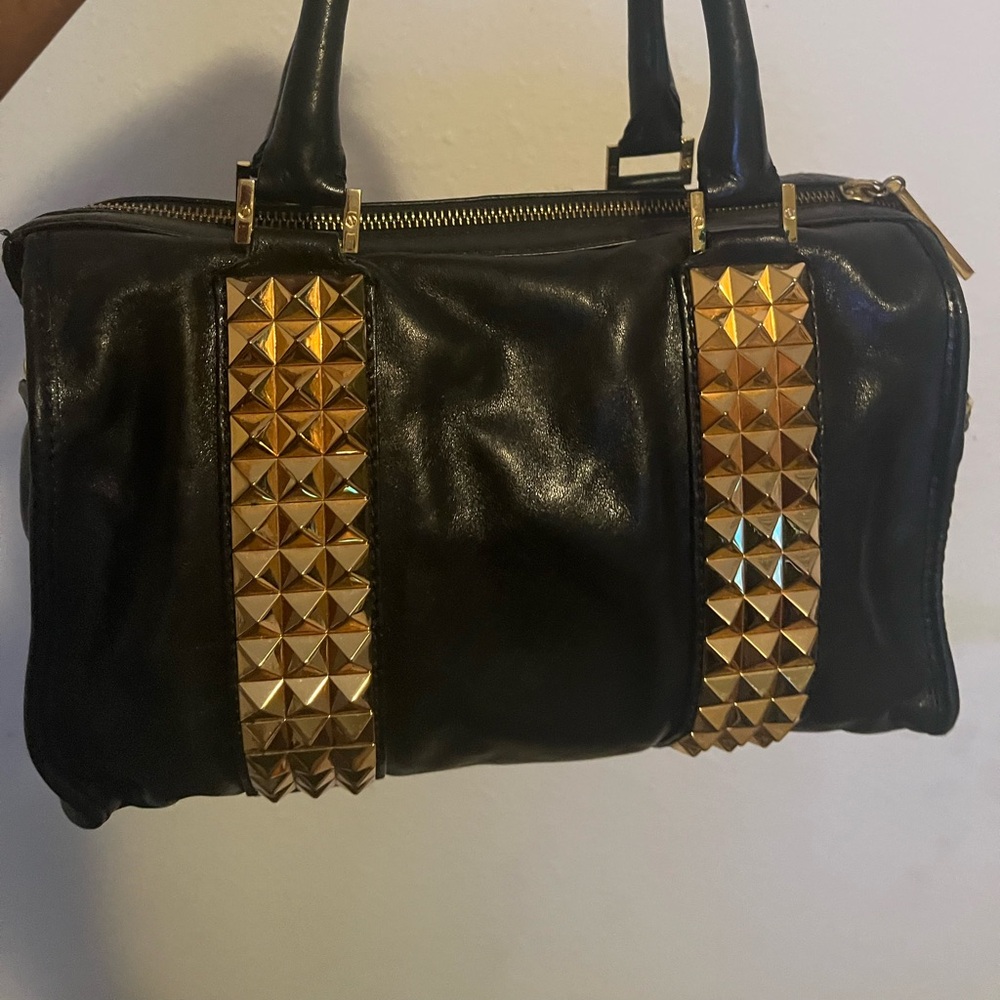 Tory Burch Satchel with Gold Studs